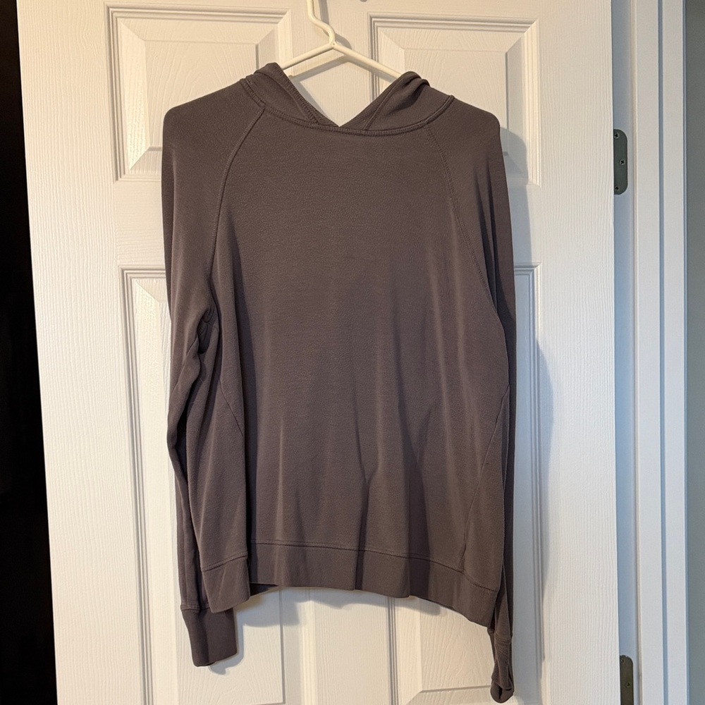 Athleta Charcoal Fleece Hoodie